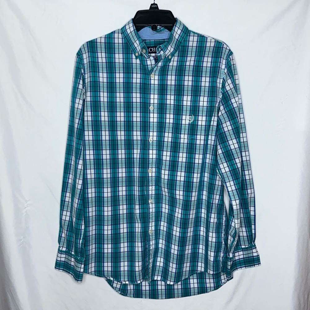 Like New Chaps Stretch Button-Up